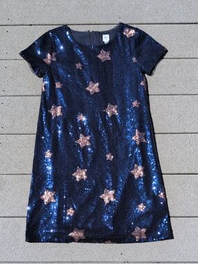 GAP Kids Sequin Star Dress Gap Kids Sequin Star Short Sleeve Dress